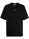 Drôle De Monsieur Black Classic Nfpm T-shirt With Logo Print In Cotton Blend Man In Black