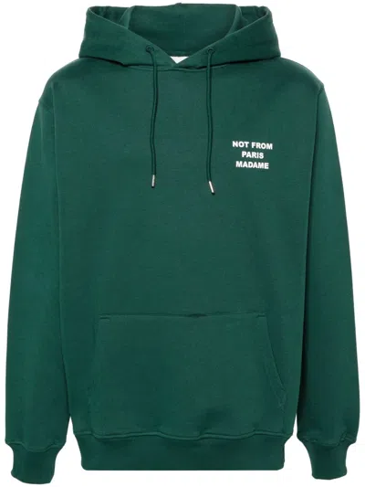 Drôle De Monsieur Dark Green Hoodie Sweatshirt