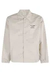 Drôle De Monsieur Beige Slogan Jacket In Neutral