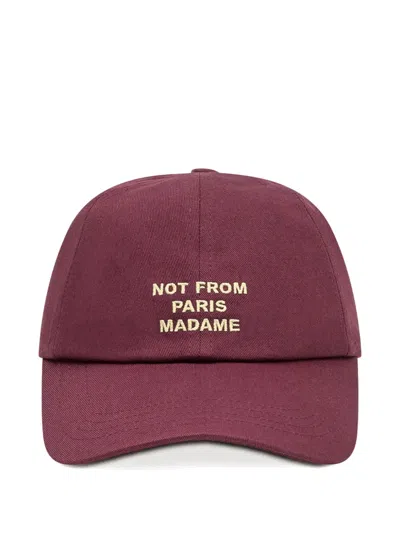 DRÔLE DE MONSIEUR SLOGAN-PRINT BASEBALL CAP
