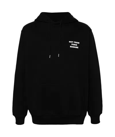 DRÔLE DE MONSIEUR SLOGAN-PRINT COTTON HOODIE