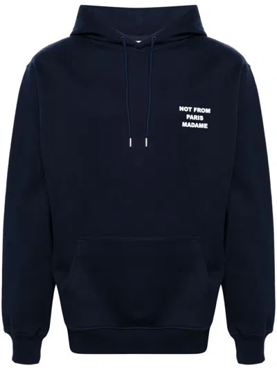 Drôle De Monsieur Drole De Monsieur The Slogan Sweatshirt In Blue