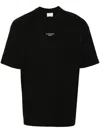 Drôle De Monsieur Black Classic Nfpm T-shirt With Logo Print In Cotton Blend Man In Black