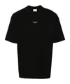Drôle De Monsieur Black Classic Nfpm T-shirt With Logo Print In Cotton Blend Man In Black