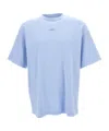 Drôle De Monsieur T-shirt With Round Neck And Short Sleeves In Blue