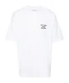 Drôle De Monsieur White Crewneck T-shirt With Slogan Print On The Front And Back In White