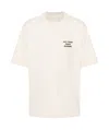 Drôle De Monsieur Slogan-print Cotton T-shirt In White