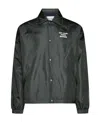 Drôle De Monsieur Green 'la Veste Polaire Slogan' Jacket In Black