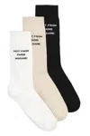 Drôle De Monsieur Socks Set With Logo In Multicolor