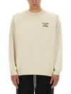 Drôle De Monsieur Statement Slogan Sweatshirt Crafted In White