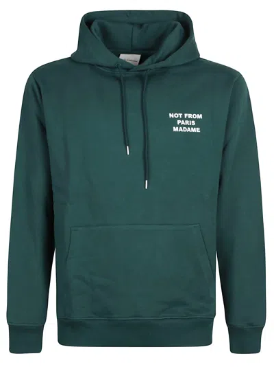 Drôle De Monsieur Slogan Sweatshirt In Green
