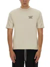 Drôle De Monsieur White Crewneck T-shirt With Slogan Print On The Front And Back In Cotton Man