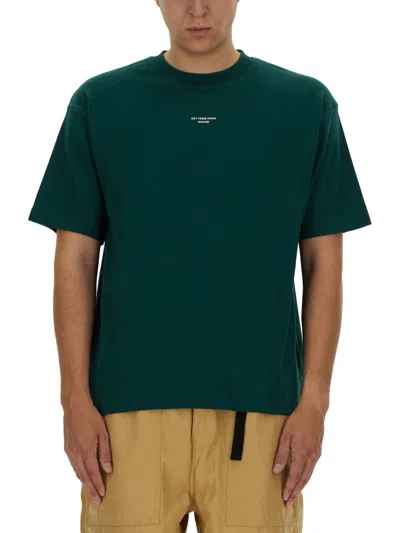 Drôle De Monsieur Slogan T-shirt In Green