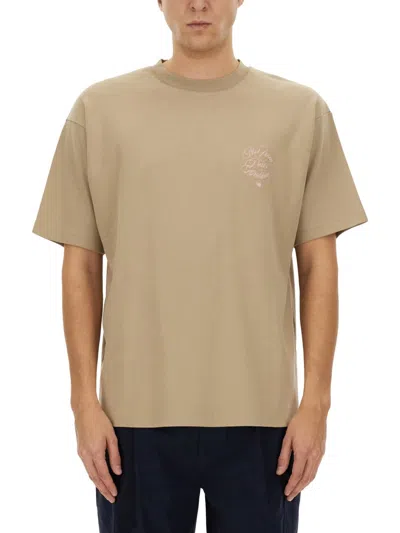 【関税&送料込】DROLE DE MONSIEUR T-shirts and Polos Beige Drôle De Monsieur Drole De Monsieur T-shirts And Polos In