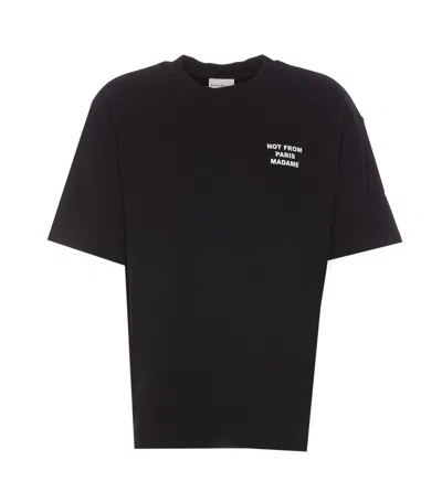 Drôle De Monsieur Slogan T-shirt In Black
