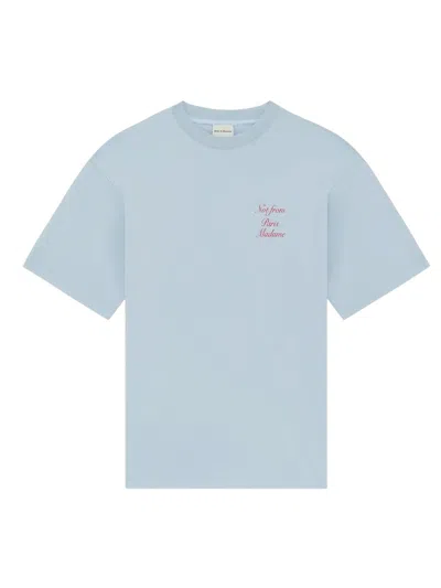 Drôle De Monsieur Drole De Monsieur Slogan T-shirt In Blue
