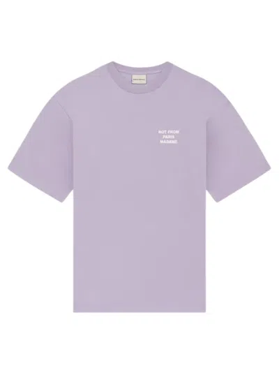 Drôle De Monsieur Drole De Monsieur Slogan T-shirt In Purple