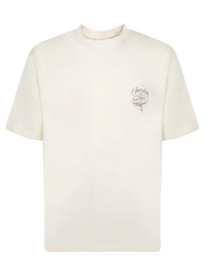 Drôle De Monsieur Slogan Vignes Cream T-shirt
