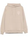Drôle De Monsieur Slogan Vignes Hoodie In Brown