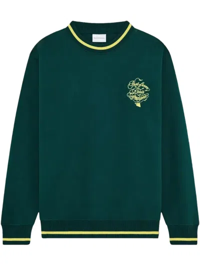 Drôle De Monsieur Slogan Vignes Sweatshirt In 绿色