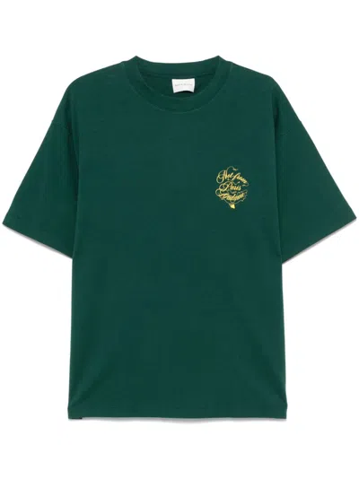 Drôle De Monsieur Slogan Vignes T-shirt In Green