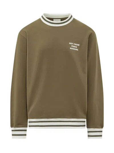 Drôle De Monsieur Drole De Monsieur Sport Sweatshirt In Kaki
