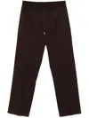 Drôle De Monsieur Straight Trousers In Brown