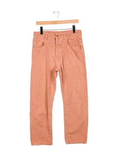 Pre-owned Drôle De Monsieur Straight-leg Jeans In Pink