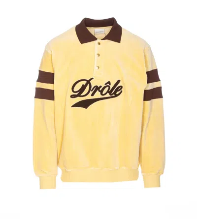 Drôle De Monsieur Polo With Logo In Straw