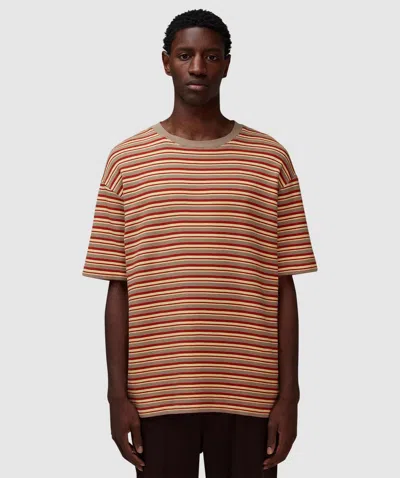 Drôle De Monsieur Striped T-shirt In Banana