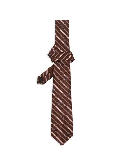 Drôle De Monsieur Drole De Monsieur Stylish Monogram Jacquard Tie For Men In Red