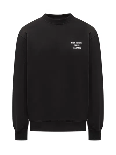 Drôle De Monsieur Drole De Monsieur Stylish Sweatshirt With Embroidered Details In Purple