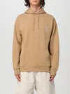 Drôle De Monsieur Le Hoodie Slogan Calligraphy Hoodie In Beige