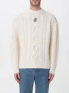 Drôle De Monsieur Cable-knit Jumper In Yellow