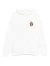 Drôle De Monsieur Le Groom Embroidered Logo Hoodie In White