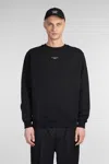 Drôle De Monsieur 'le Slogan Classique' Black Crewneck Sweatshirt With Contrasting Print In Black