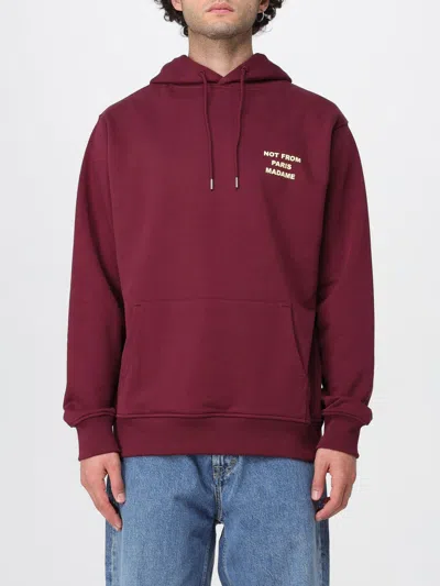 Drôle De Monsieur Sweatshirt  Men Color Red In Burgundy