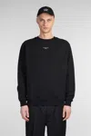 Drôle De Monsieur 'le Slogan Classique' Black Crewneck Sweatshirt With Contrasting Print In Black