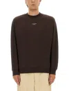 Drôle De Monsieur Sweatshirt With Slogan In Brown