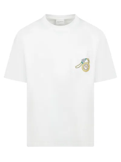 Drôle De Monsieur Gousset T-shirt In Off White