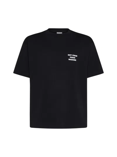 Drôle De Monsieur T-shirt In Black
