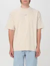 Drôle De Monsieur "slogan" T-shirt In Beige