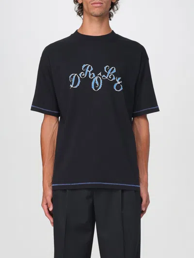 DRÔLE DE MONSIEUR T-SHIRT DRÔLE DE MONSIEUR MEN COLOR BLACK,H16403002