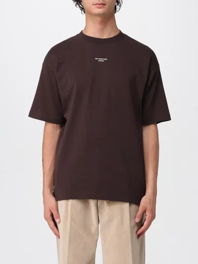 DRÔLE DE MONSIEUR T-SHIRT DRÔLE DE MONSIEUR MEN COLOR BROWN,H23143032
