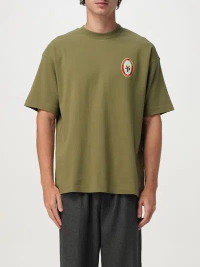 DRÔLE DE MONSIEUR T-SHIRT DRÔLE DE MONSIEUR MEN COLOR GREEN,H20363012