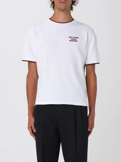 DRÔLE DE MONSIEUR T-SHIRT DRÔLE DE MONSIEUR MEN COLOR WHITE,H24113001