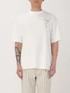 Drôle De Monsieur Logo Print T-shirt In Weiss