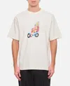 Drôle De Monsieur "golfeu" Print Crew Neck T-shirt In White