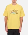 Drôle De Monsieur Le T-shirt Tennis Court T-shirt In Yellow