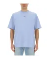 Drôle De Monsieur T-shirt With Round Neck And Short Sleeves In Blue